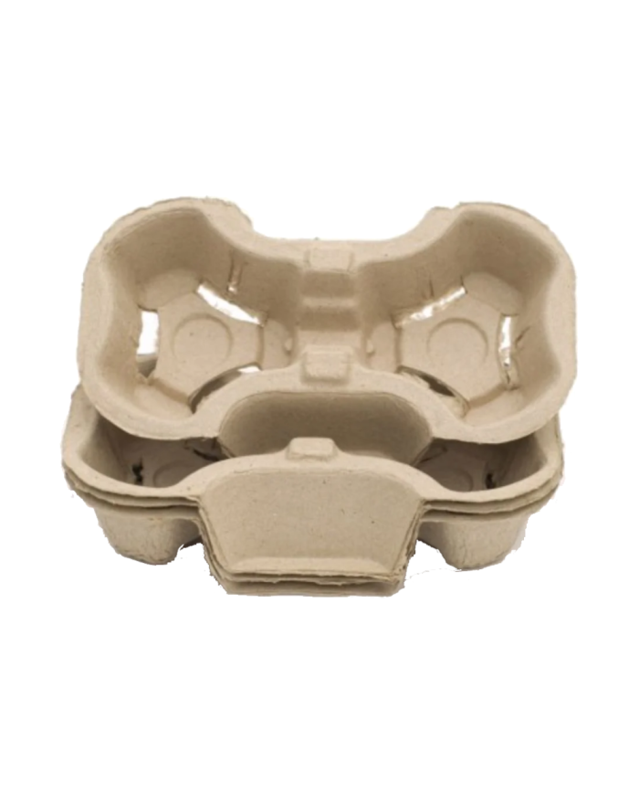 PORTABICCHIERE CARTA 2 SCOMPARTI 30 Pz