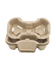 PORTABICCHIERE CARTA 2 SCOMPARTI 30 Pz