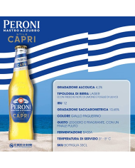 Birra Peroni Nastro Azzurro Capri cl 33 x 24 Bt Vp