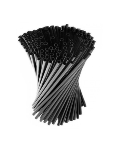 Cannucce Nere Eco Pla 6 x 20 cm 500pz
