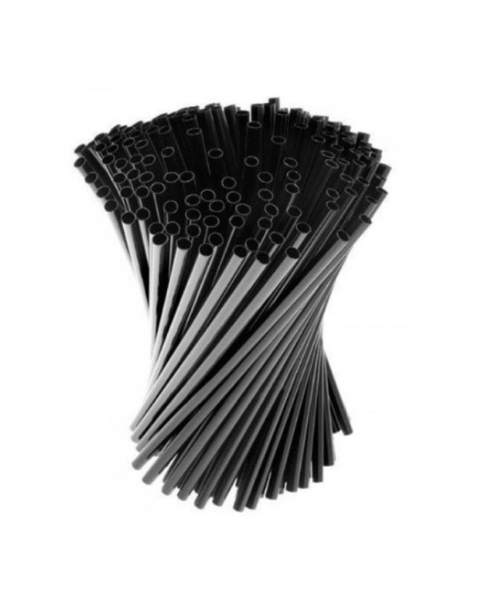 Cannucce Nere Eco Pla 6 x 20 cm 500pz