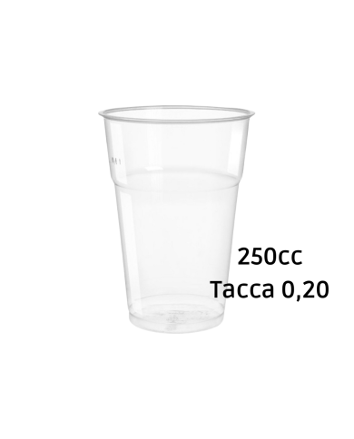 BICCHIERI 300 CC TRASPARENTI Tacca 0,25 x 50 Pz