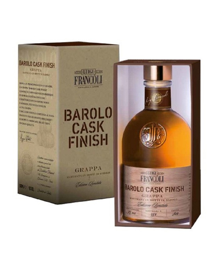 Grappa Francoli Barolo Cask Finish cl 50