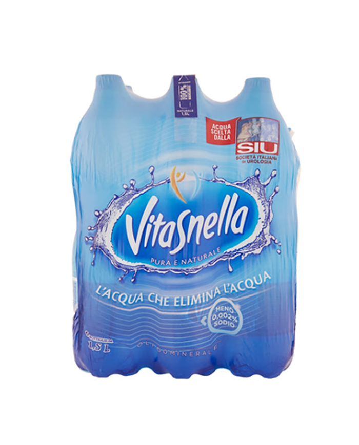 Acqua Vitasnella Naturale 1,5 Lt x 6 Bt
