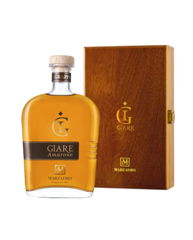Grappa Di Amarone Le Giare Marzadro 70cl in Legno