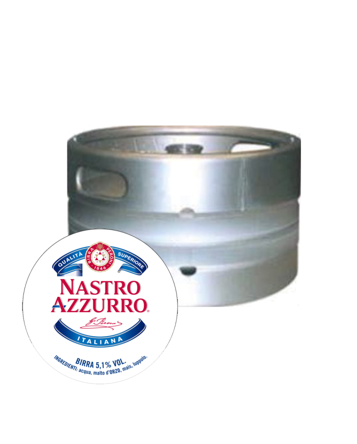 BIRRA NASTRO AZZURRO FUSTO DA LT 20
